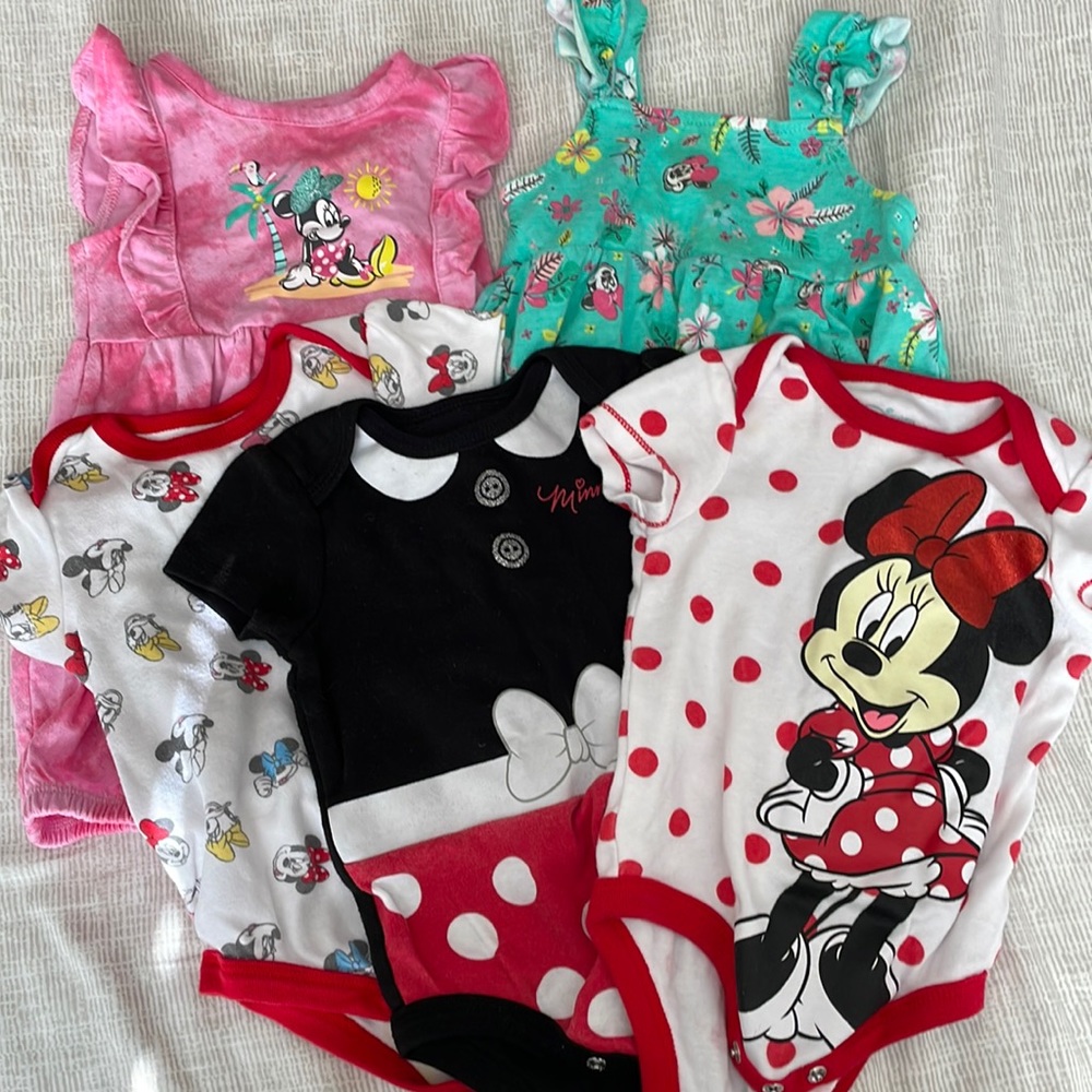 5 Piece Minnie Mouse Summer Bundle | 6-9 mos